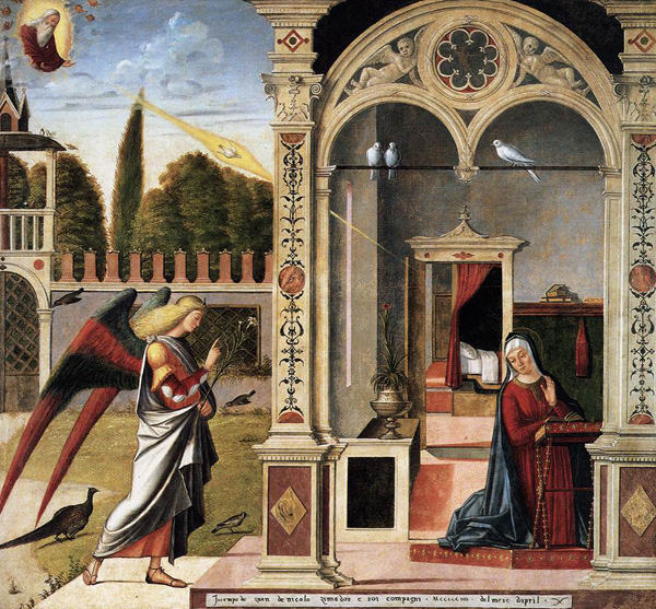 Vittore Carpaccio, Annunciazione, Cà d'Oro, Venezia